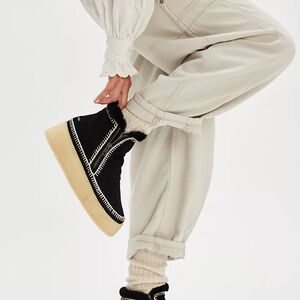 EUC Laidback London Setsu Crochet Platform Boots